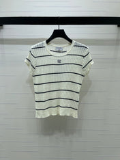 CHANEL 26S SHORT-SLEEVE KNIT TOP 1342