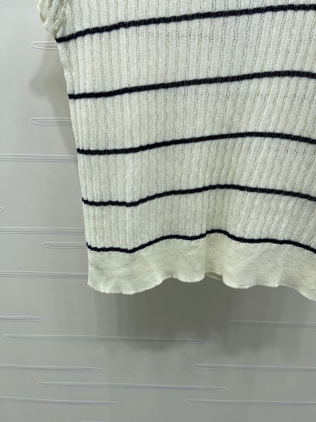 CHANEL 26S SHORT-SLEEVE KNIT TOP 1342