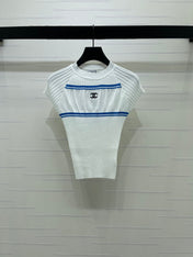 CHANEL 26S SHORT-SLEEVE KNIT TOP 1340