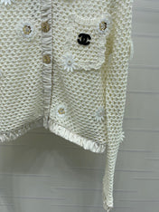 CHANEL 26S EMBELLISHED CROCHET JACKET 1322