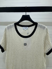 CHANEL 26S SHORT-SLEEVE KNIT TOP 1321