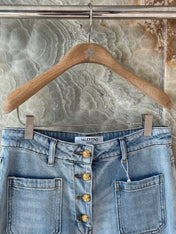 VALENTINO 26S HIGH-WAIST WIDE-LEG JEANS 457