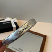 CHANEL 26S HEADBAND IN SILVER METALLIC 503125