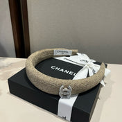 CHANEL 26S HEADBAND IN BEIGE TWEED 503057