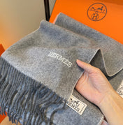 HERMES 25S SCARF 190 IN CASHMERE 987691