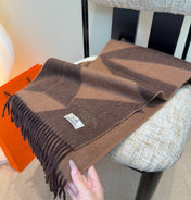 HERMES 25S SCARF 190 IN CASHMERE 987695