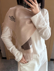 HERMES 25S SCARF 190 IN CASHMERE 991972