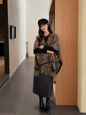 BURBERRY 25S PLAID KNITTED SCARF 114