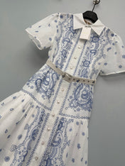 ZIMMERMANN 26S SHORT-SLEEVE SHIRT DRESS STYLE 109