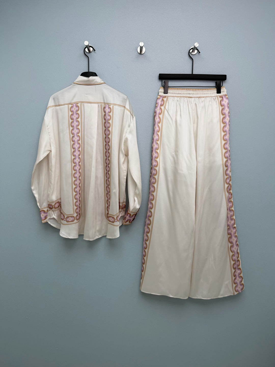 ZIMMERMANN 26S TOP AND WIDE-LEG PANTS SET STYLE 98