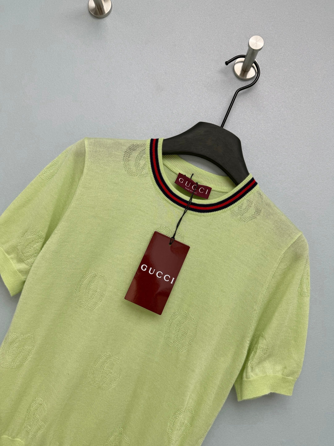 GUCCI 26S SHORT-SLEEVE KNIT SWEATER 389