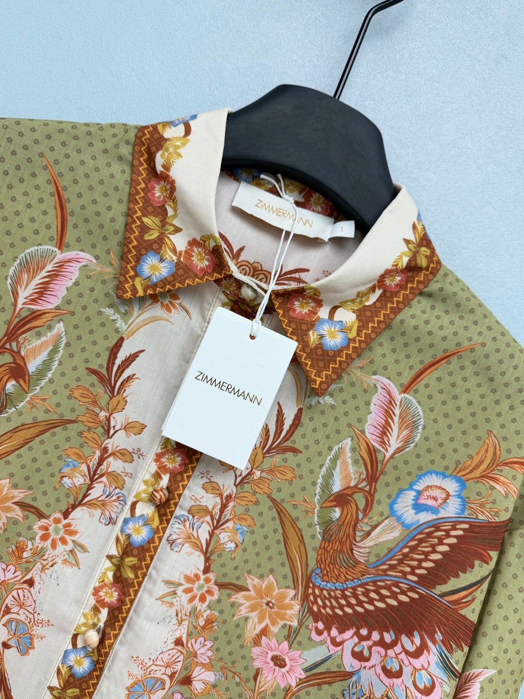 ZIMMERMANN 26S SHIRT AND SHORTS SET STYLE 77