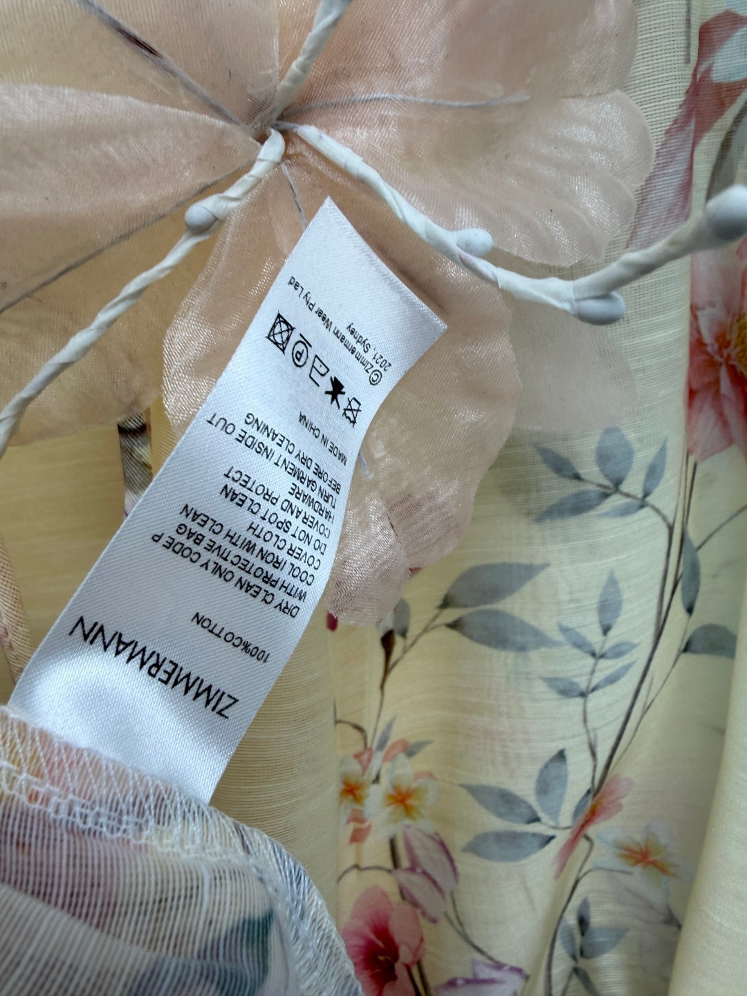 ZIMMERMANN 26S BEADED COLLAR DRESS STYLE 33