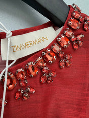 ZIMMERMANN 26S BEADED NECK DRESS STYLE 22