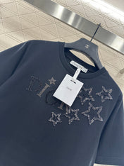 DIOR 25S ROUND-NECK SEQUIN T-SHIRT 730