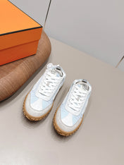 HM 26S BOUNCING SNEAKERS IN ICE BLUE NYLON AND LIGHT GREY SUEDE