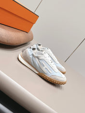 HM 26S BOUNCING SNEAKERS IN ICE BLUE NYLON AND LIGHT GREY SUEDE
