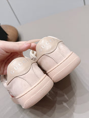 GUCCI 26S SNEAKERS IN LIGHT BEIGE SUEDE AND FABRIC