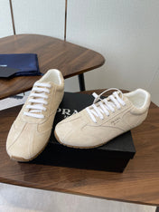 PRADA 25S SNEAKER IN LIGHT BEIGE SUEDE STYLE 11