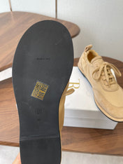 THE ROW 26S SNEAKERS IN BEIGE SUEDE AND FABRIC