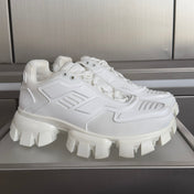 PRADA 26S CLOUDBUST THUNDER SNEAKERS 60MM IN WHITE MESH FABRIC AND TPU