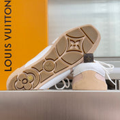 LV 26S SNEAKERINA SNEAKERS IN LIGHT PINK FABRIC AND SUEDE
