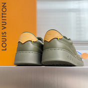 LV 26S LOW TOP SNEAKERS IN OLIVE GREEN CALFSKIN