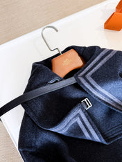HERMES 25S LONG STAND-COLLAR CASHMERE COAT 257