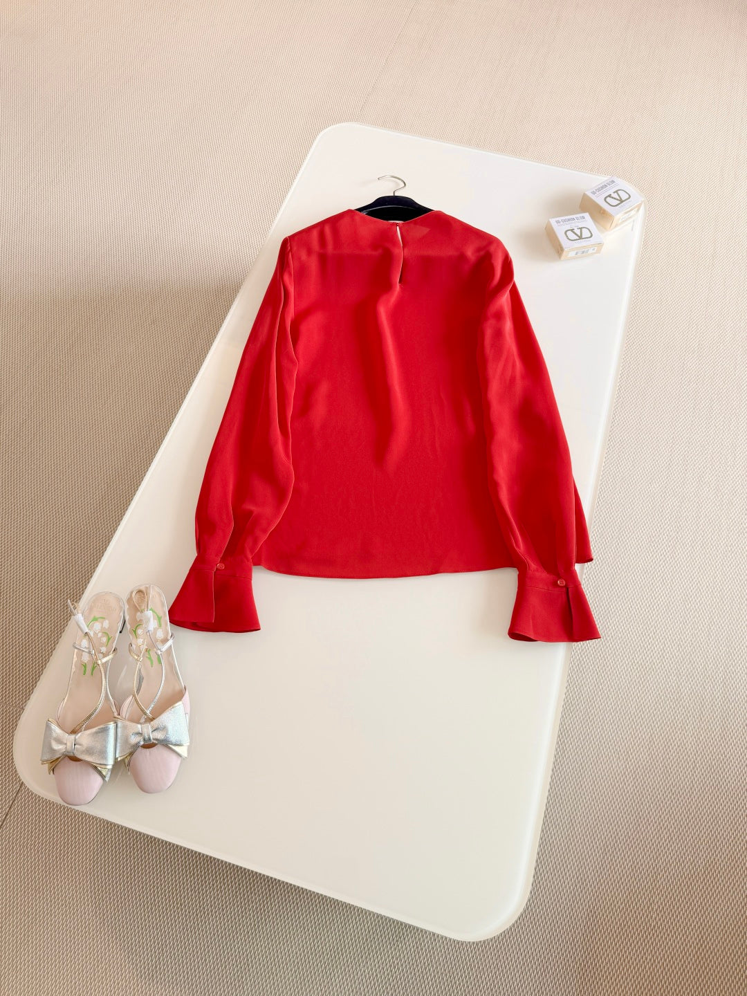 VALENTINO 26S LONG-SLEEVE SILK SHIRT 1229