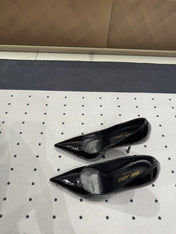NORMA PUMPS IN BLACK GLOSSY SHEEPSKIN