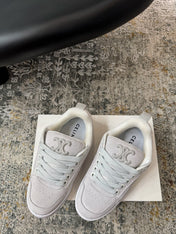 CELINE 26S SNEAKER IN LIGHT GREY SUEDE