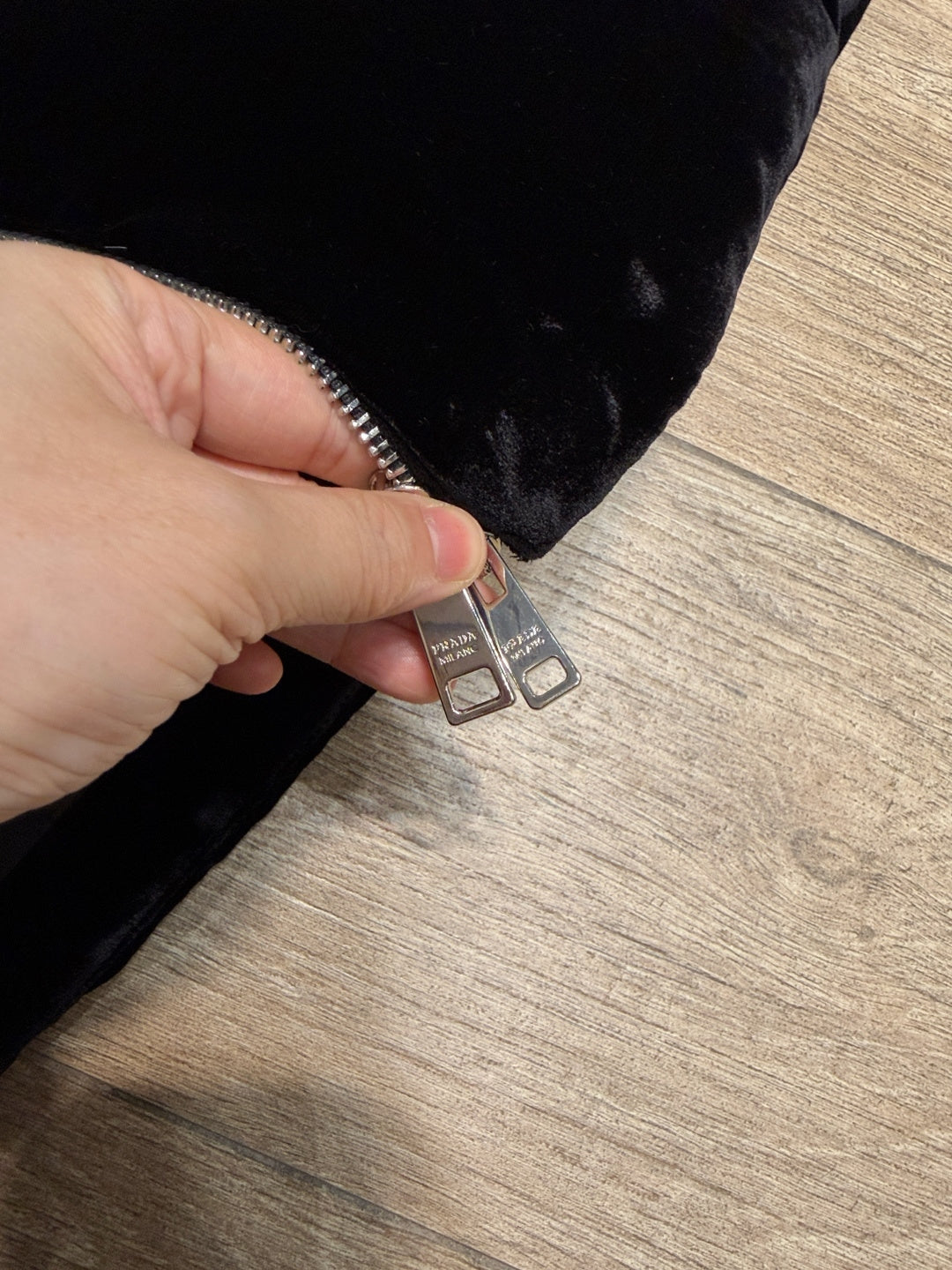 PRADA 26S HOODED VELVET JACKET 1291