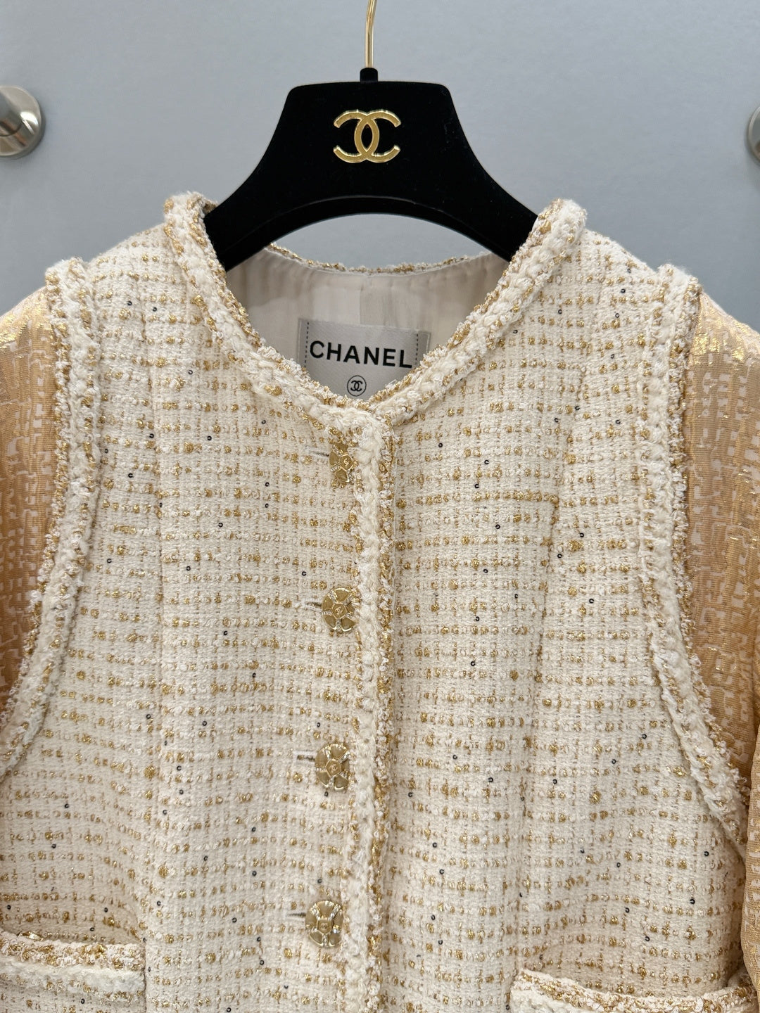 CHANEL 26S TWEED WOOL COAT 893