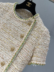 CHANEL 26S SHORT-SLEEVE TWEED JACKET 891