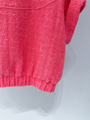 CHANEL 26S SHORT-SLEEVE STAND COLLAR JACKET 889