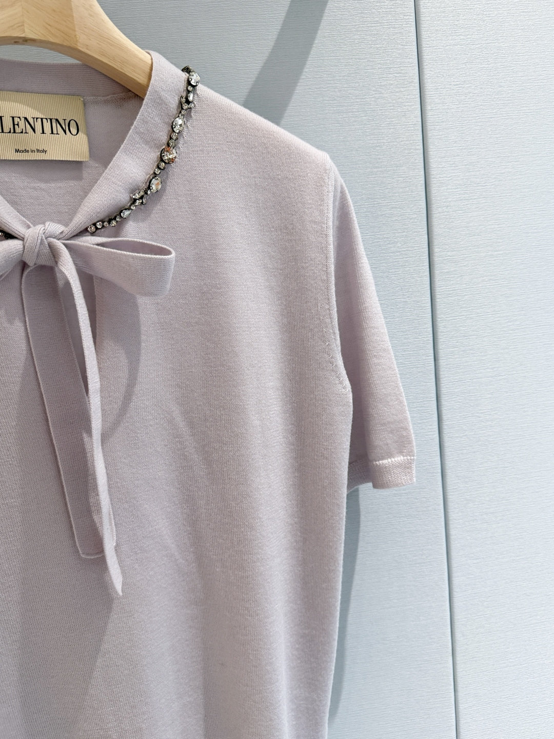 VALENTINO 26S SHORT-SLEEVE KNIT TOP 392