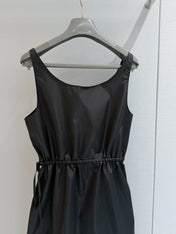PRADA 26S SLEEVELESS DRAWSTRING DRESS 1182