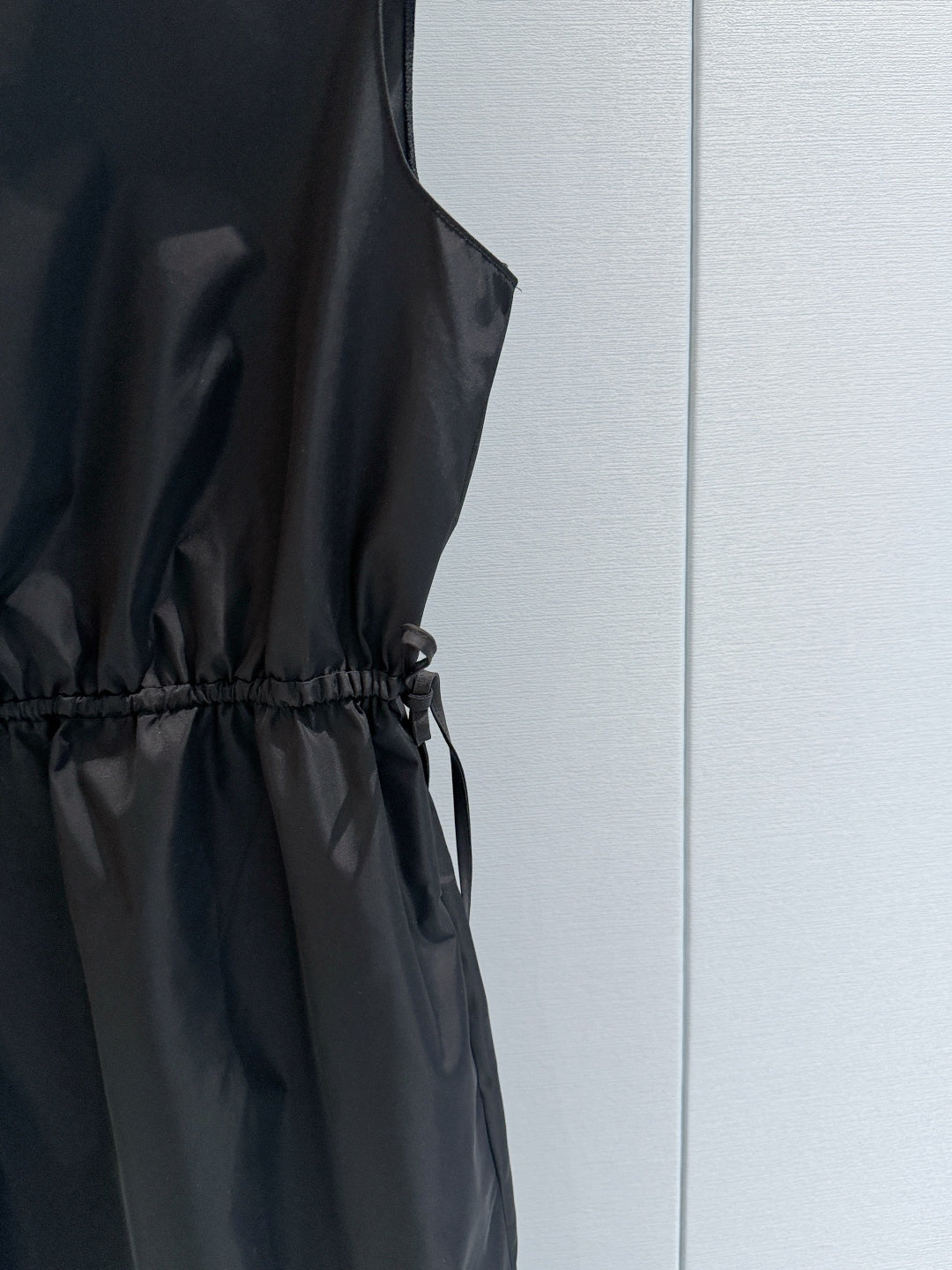 PRADA 26S SLEEVELESS DRAWSTRING DRESS 1182