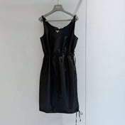 PRADA 26S SLEEVELESS DRAWSTRING DRESS 1182