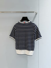 THOM 26S SHORT-SLEEVE KNIT TOP STYLE 198
