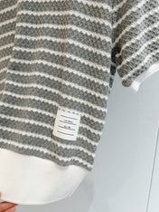 THOM 26S SHORT-SLEEVE KNIT TOP STYLE 196
