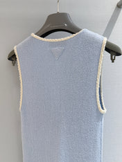 PRADA 26S SLEEVELESS V-NECK MAXI DRESS 1169