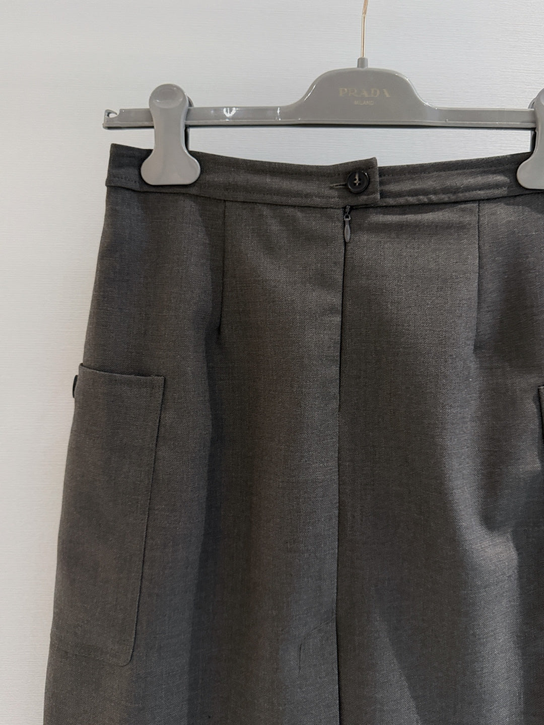 PRADA 26S PLEATED MIDI SKIRT 1085