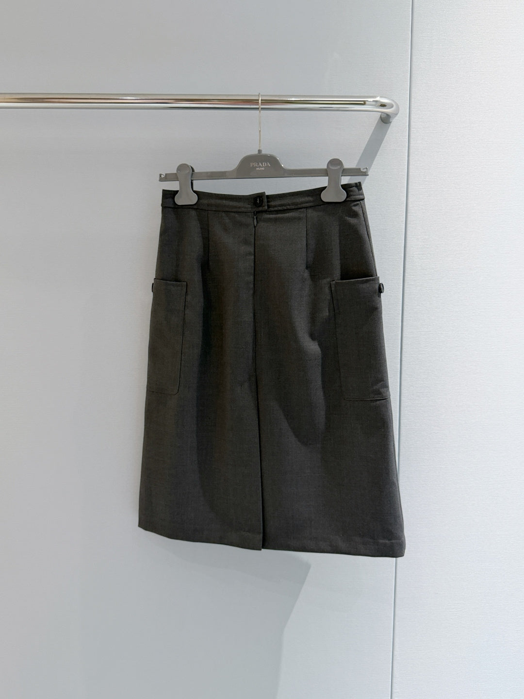 PRADA 26S PLEATED MIDI SKIRT 1085