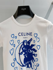 CELINE 26S SHORT-SLEEVE CREWNECK T-SHIRT 731