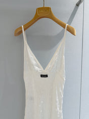 MIUMIU 26S V-NECK SLIP DRESS 1533