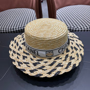 CHANEL 26S BOATER STRAW HAT 337946