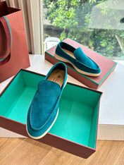 LP LOAFERS 25S IN OCEAN BLUE CASHMERE