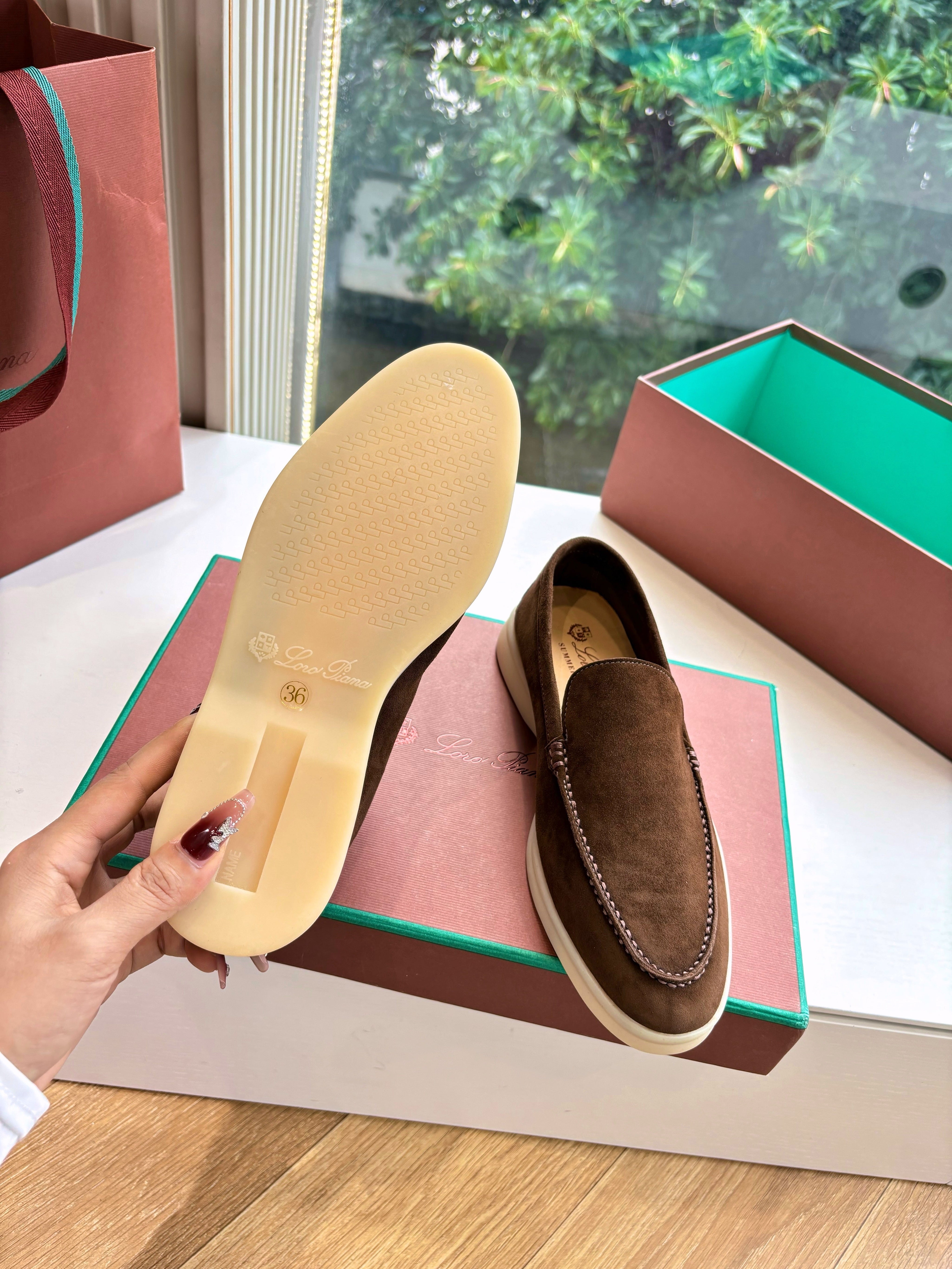 LP LOAFERS 25S IN BROWN CASHMERE
