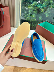 LP LOAFERS 25S IN BLUE CASHMERE